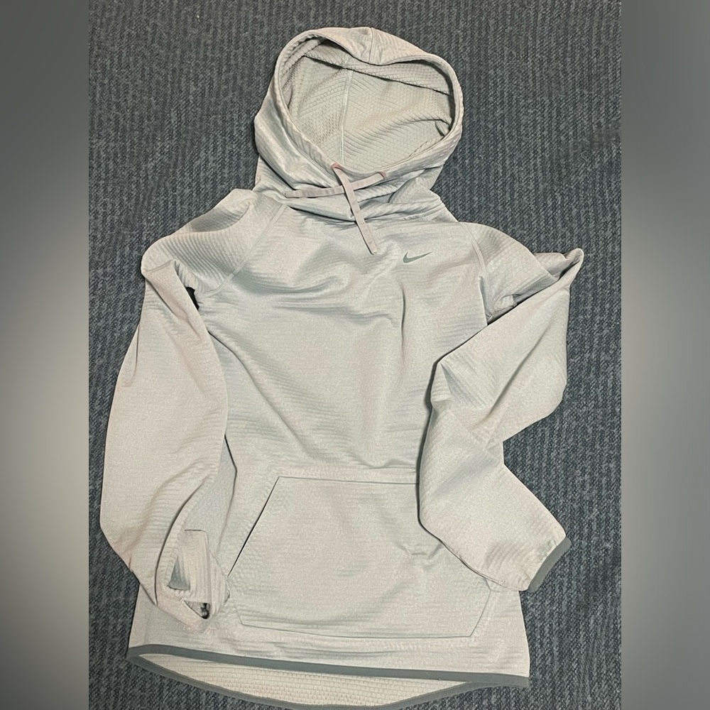 Silvery light blue Nike running sweatshirt. Size S.